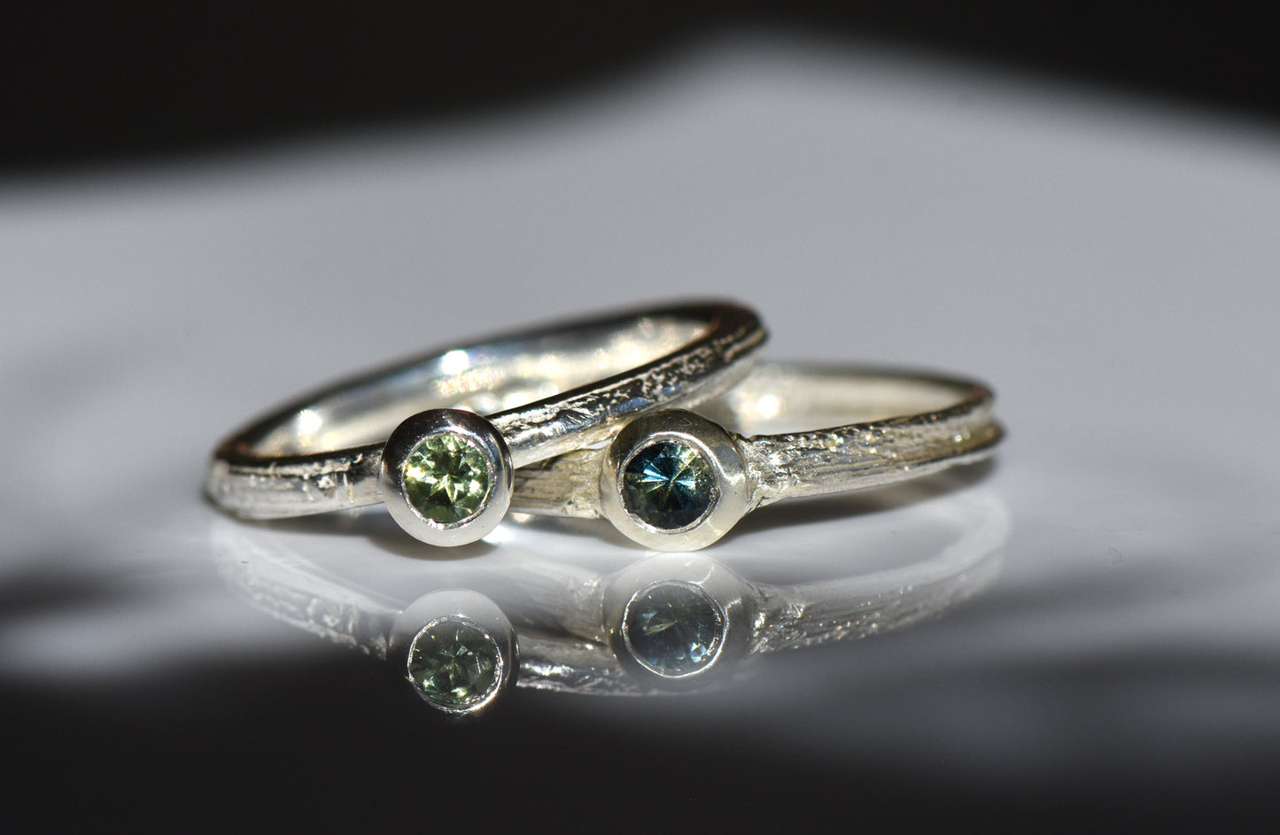 Corkscrew Willow and Montana Sapphire