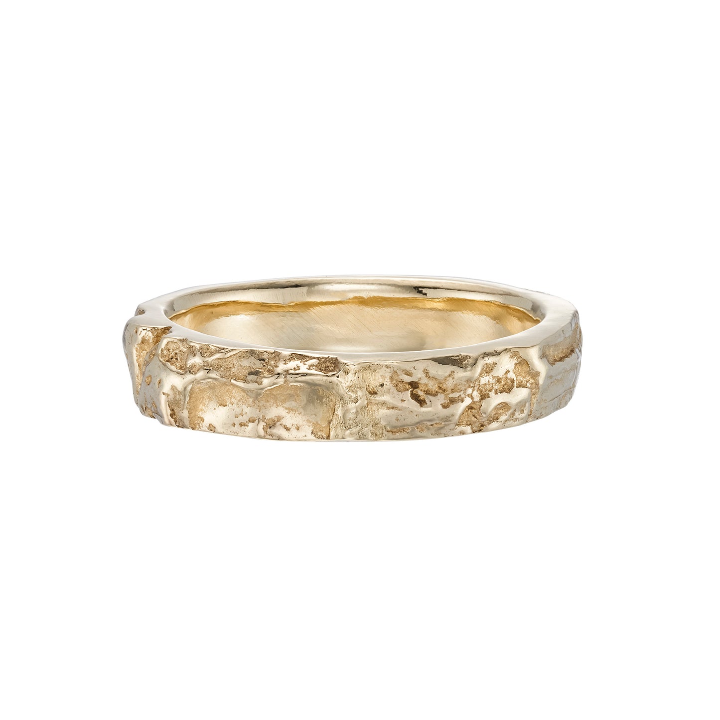 4mm Subtle English Oak - 9ct yellow gold