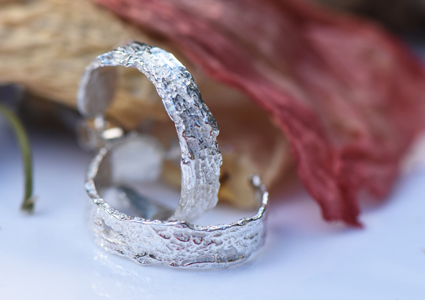 Medium Silver London Plane Hoops