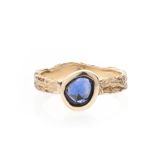 9ct London Plane and Rose Cut Sapphire