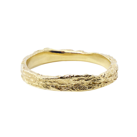 9ct Gold Skinny London Plane Ring