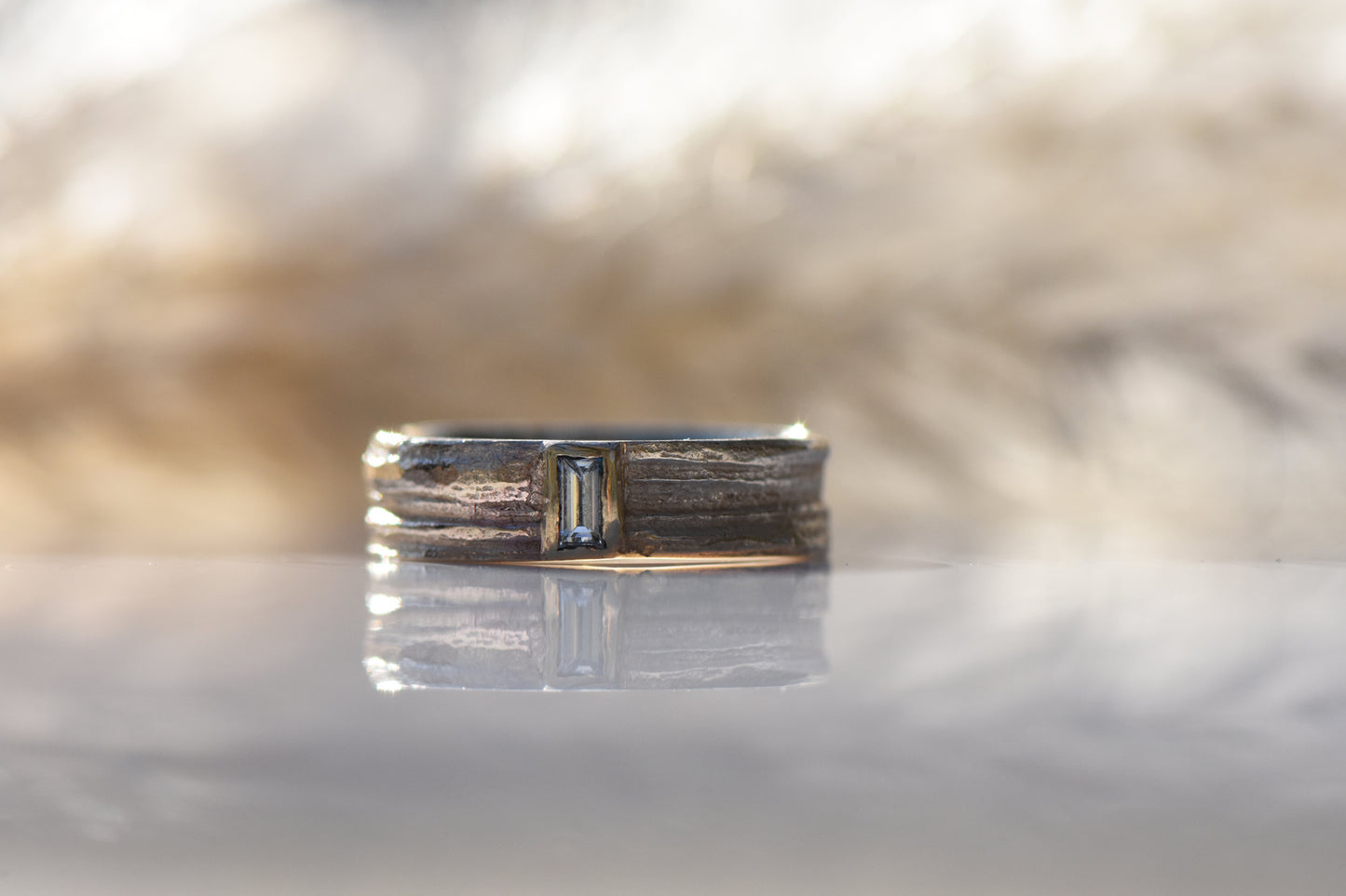 Oak Baguette Diamond Ring