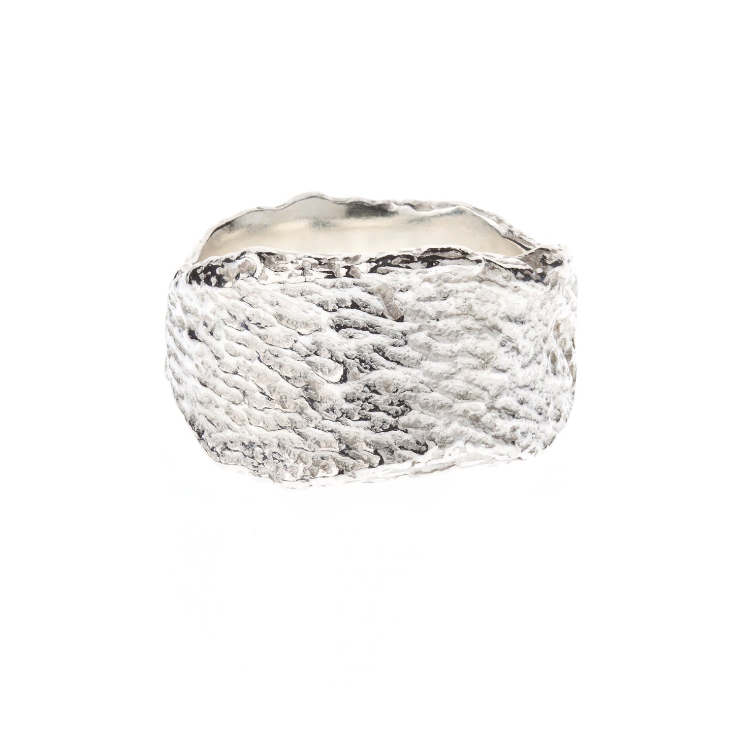 Chunky London Plane Ring in Silver