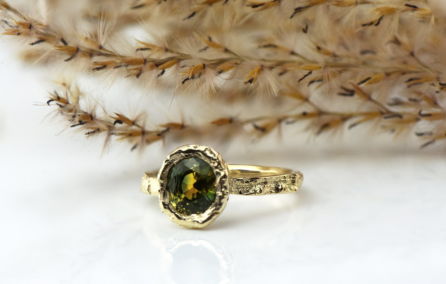 Hawthorn and Sapphire Ring