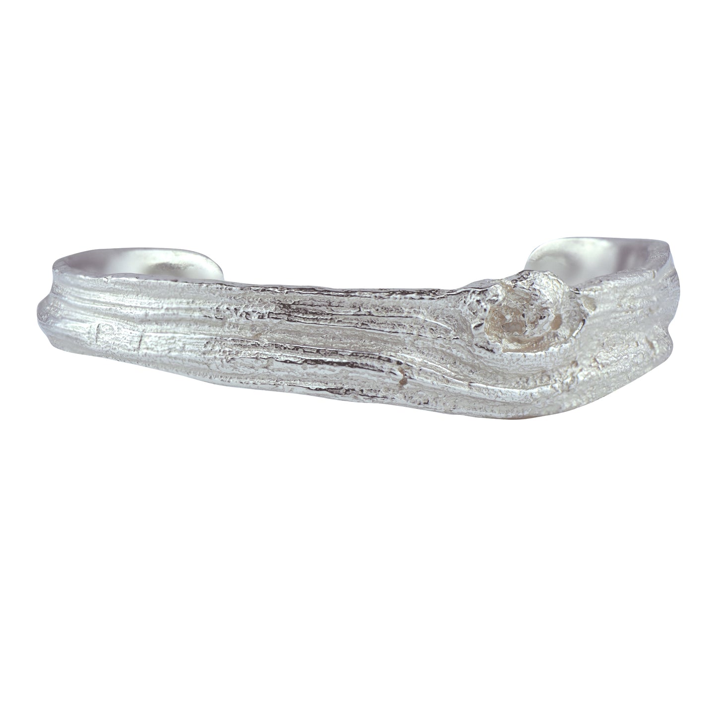 Oak Knot Cuff in Silver