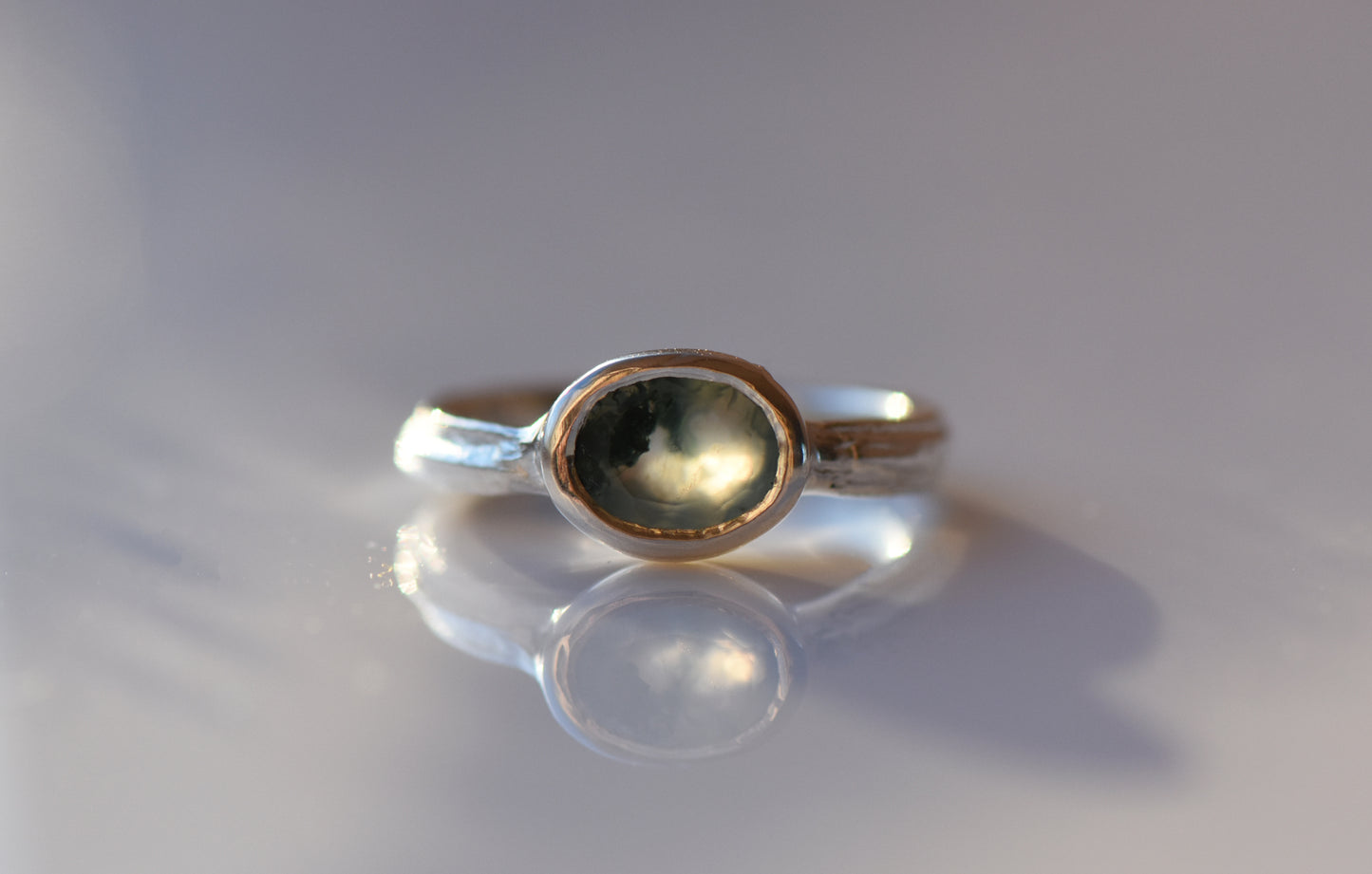 Moss Agate Ring