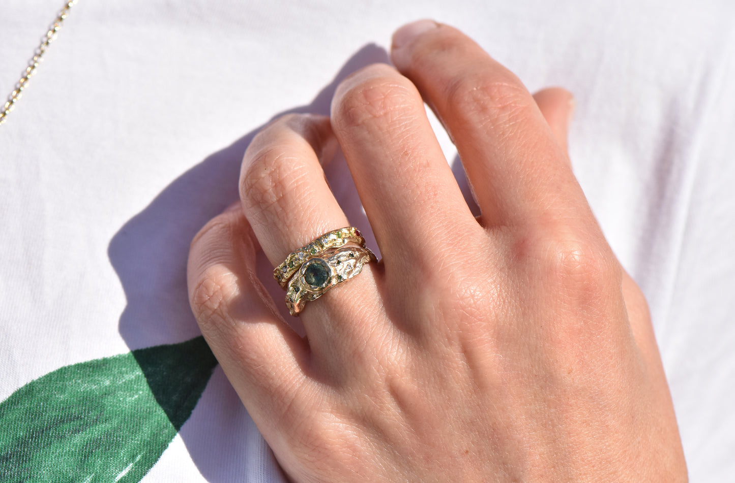 14ct Four Season Eternity Hawthorn Ring