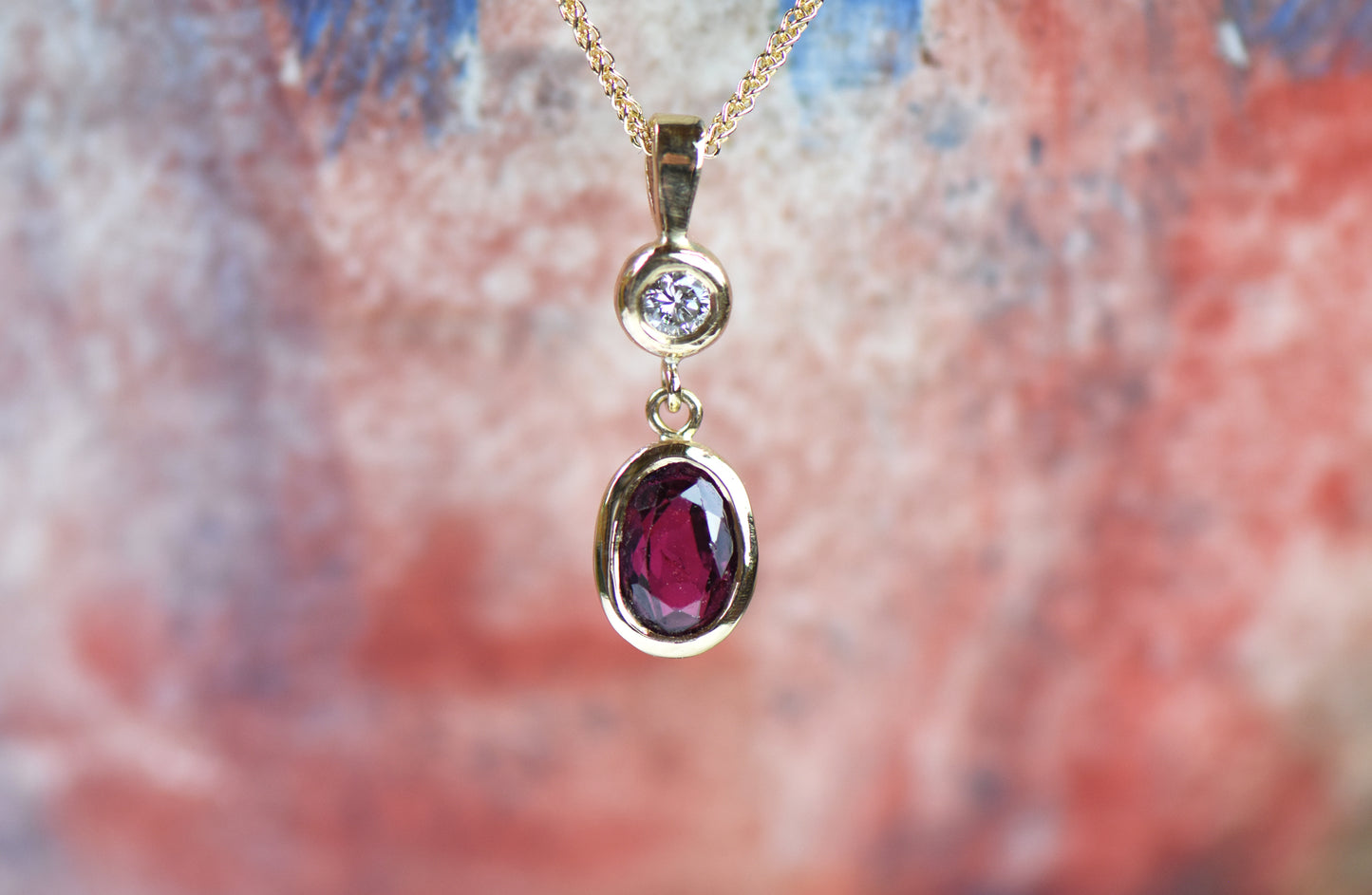 Diamond and Ruby Necklace