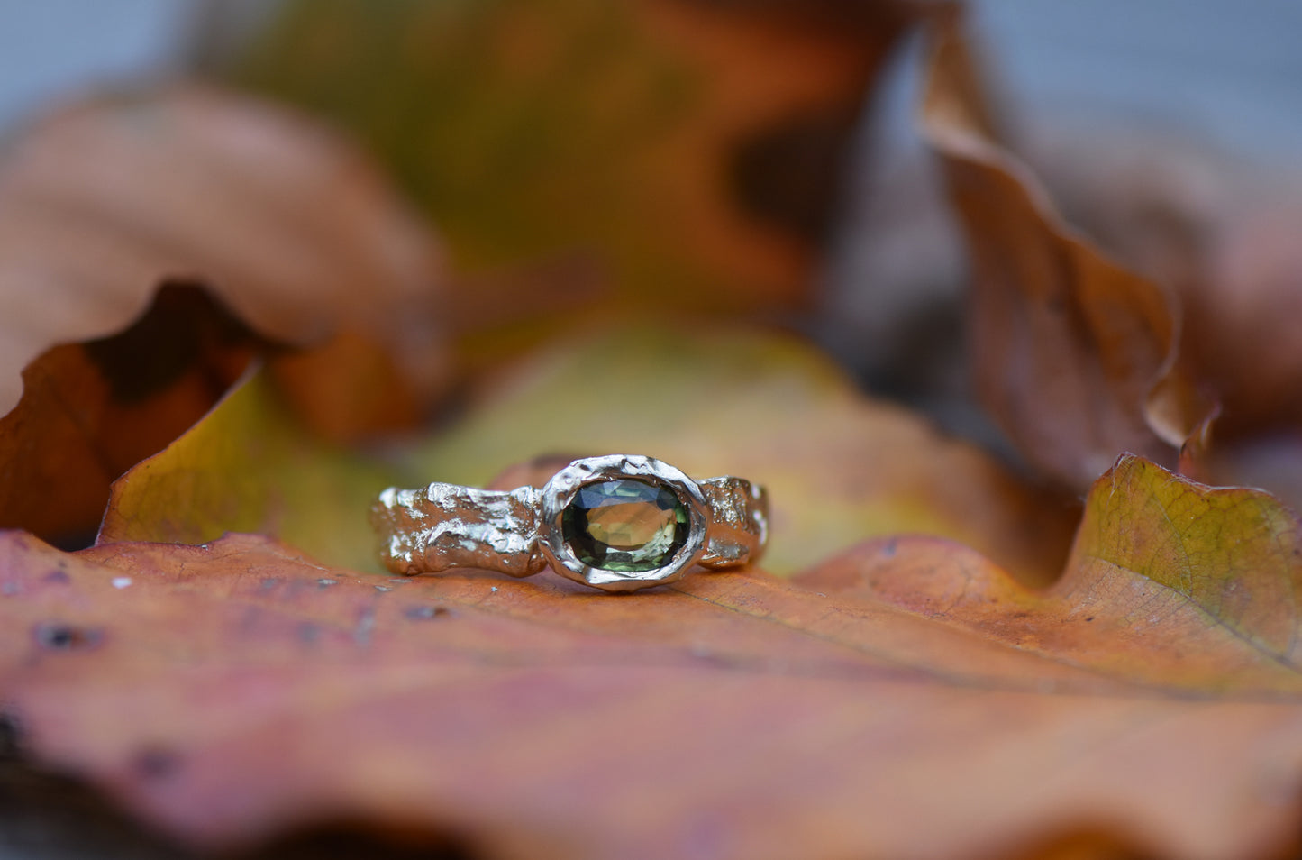 Hawthorn and Sapphire ring