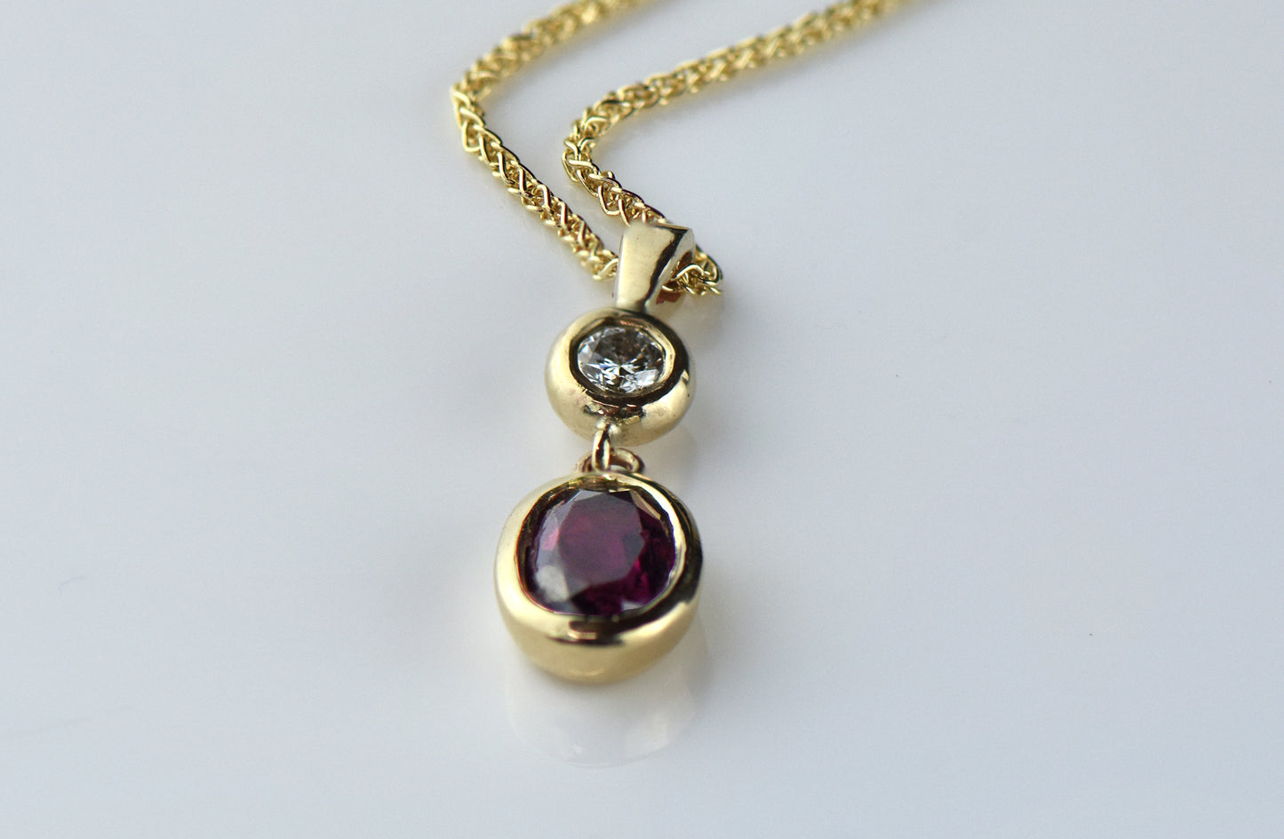 Diamond and Ruby Necklace