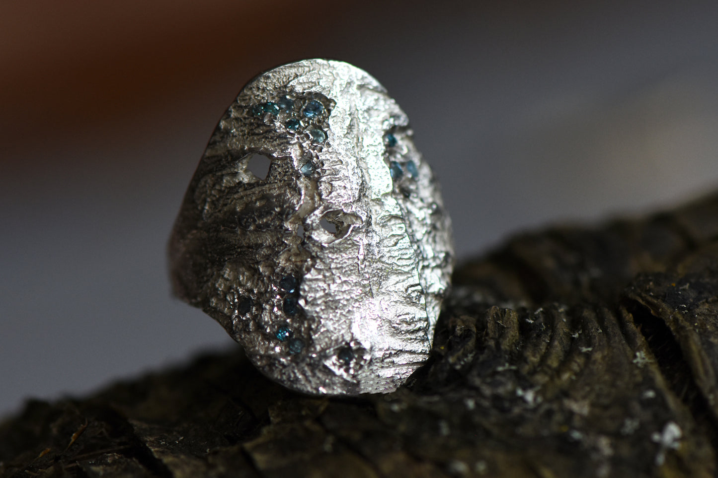 Cherry Tree Shield Ring