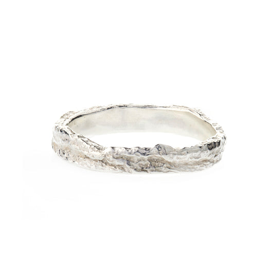 Silver Skinny London Plane Ring