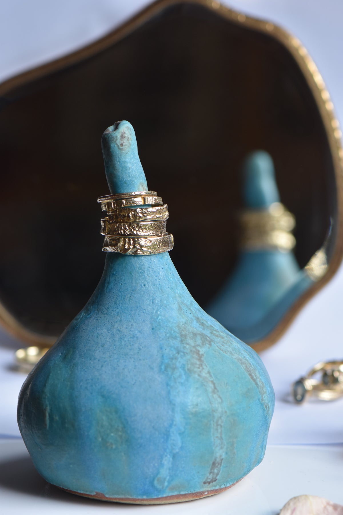 14ct Gold Subtle English Oak Band