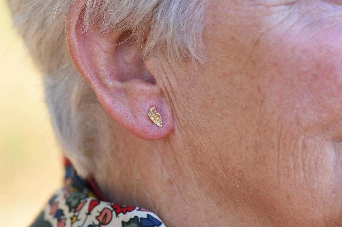 London Plane Wisp Studs in 9ct Gold