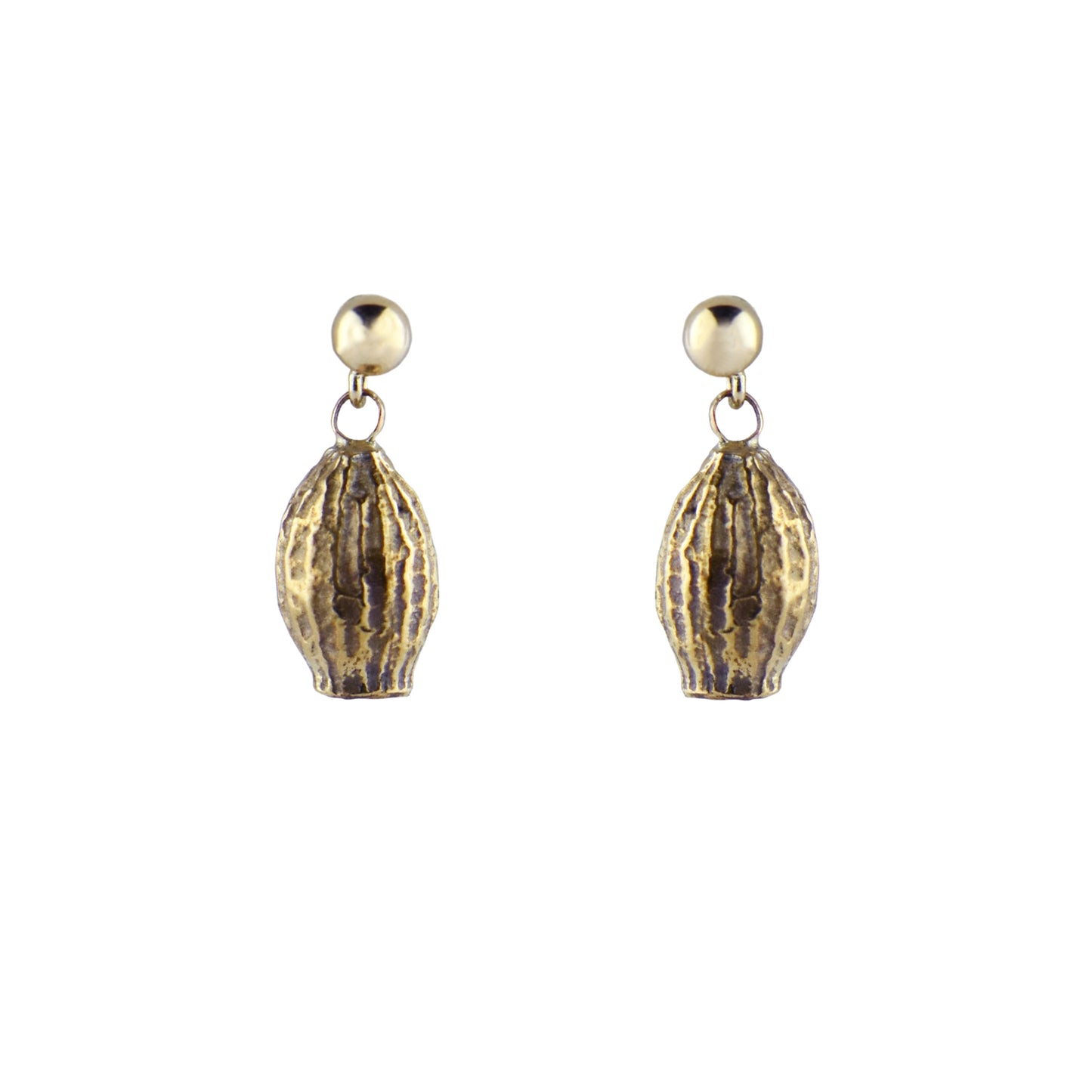 Bronze Seed Drop Earrings