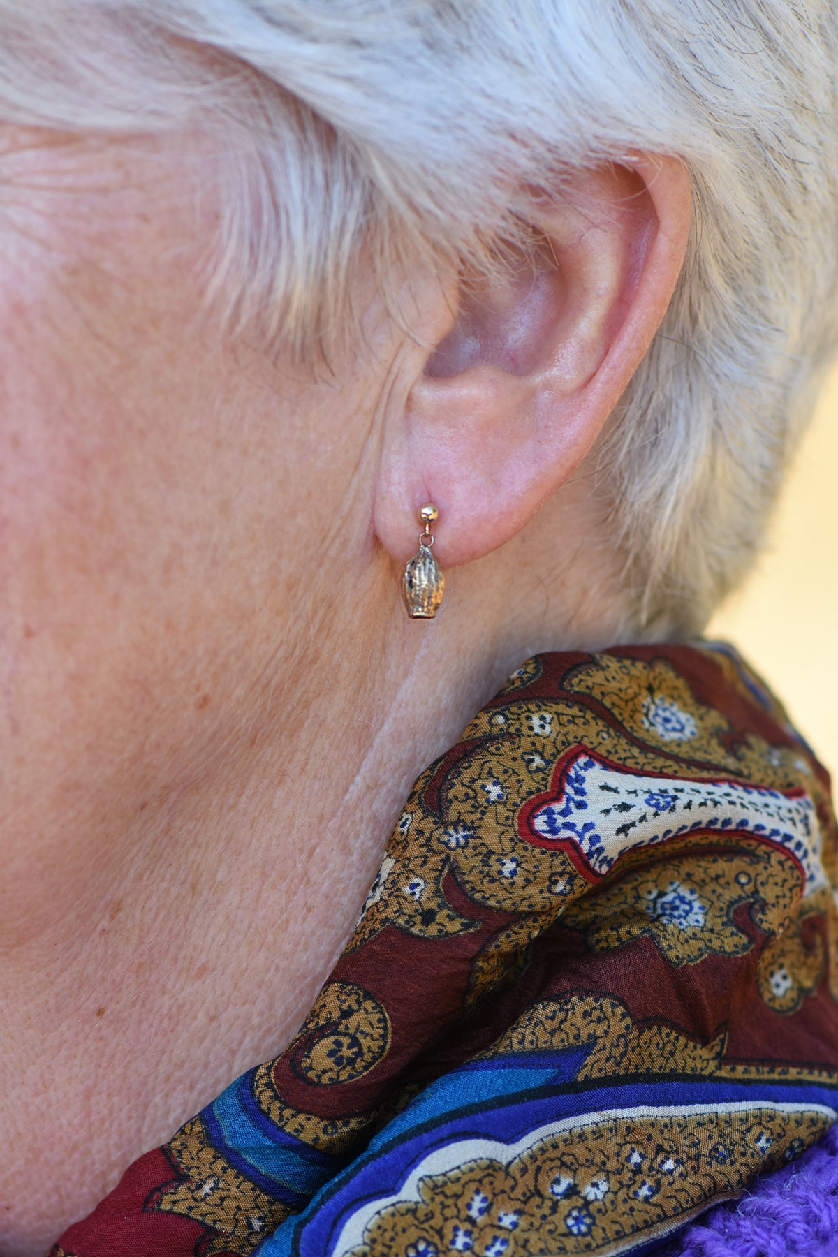Bronze Seed Drop Earrings
