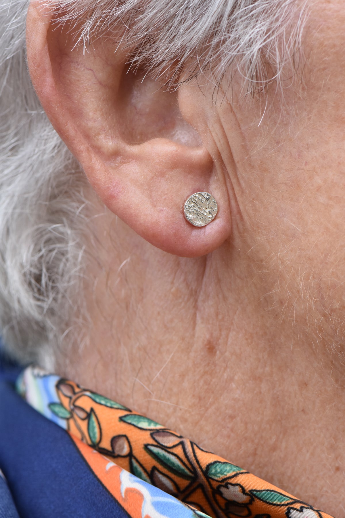 London Plane Round Silver Studs