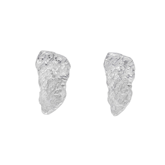 Silver London Plane Wisp Studs