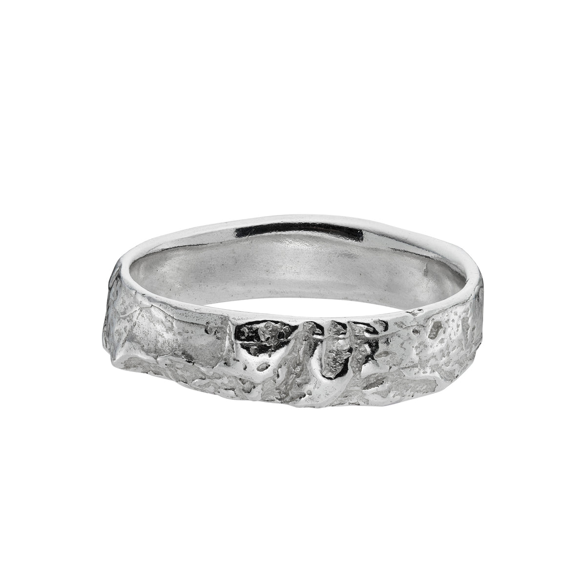 6mm Subtle English Oak ring - silver – ISSY WHITE
