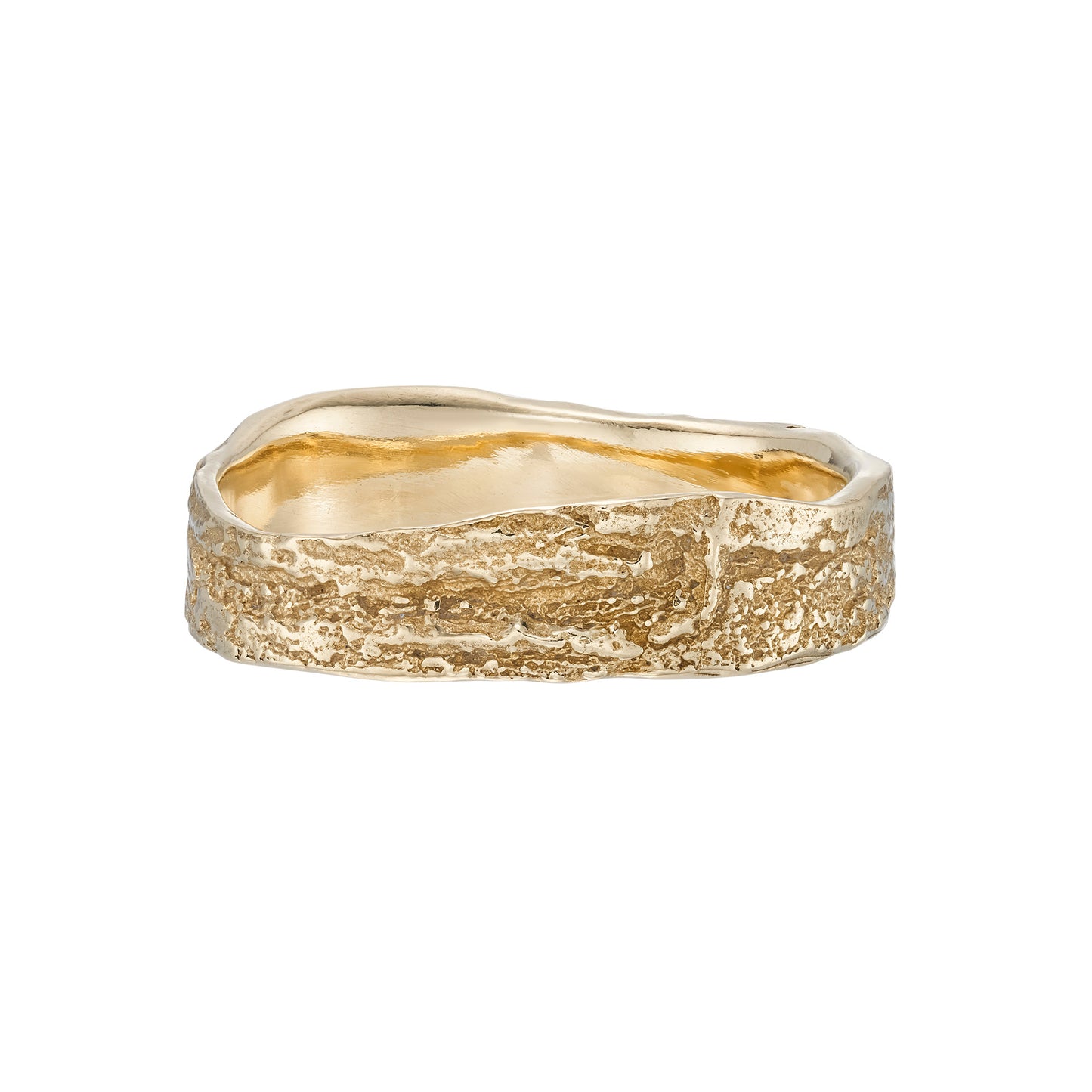 4mm London Plane ring - 9ct yellow gold