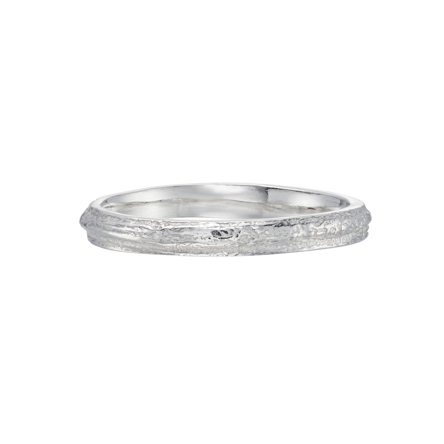 Skinny English Oak ring - silver