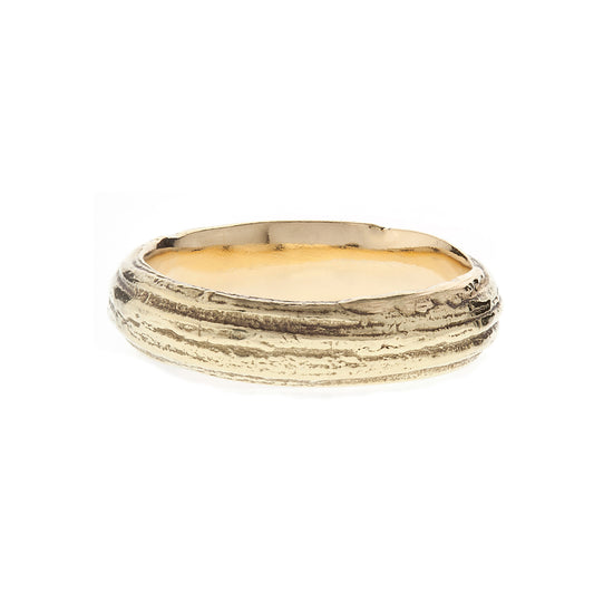 Oak D Band ring - 18ct gold
