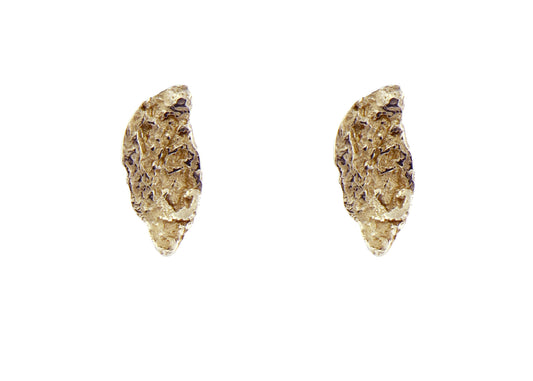 London Plane wisp studs - 9ct gold