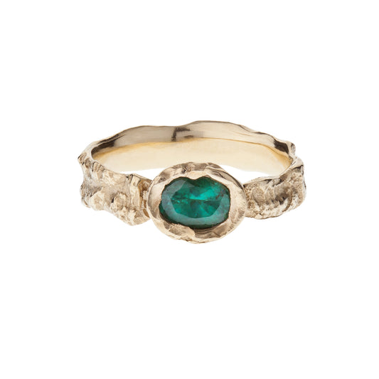 Hawthorn ring - 9ct gold and tourmaline