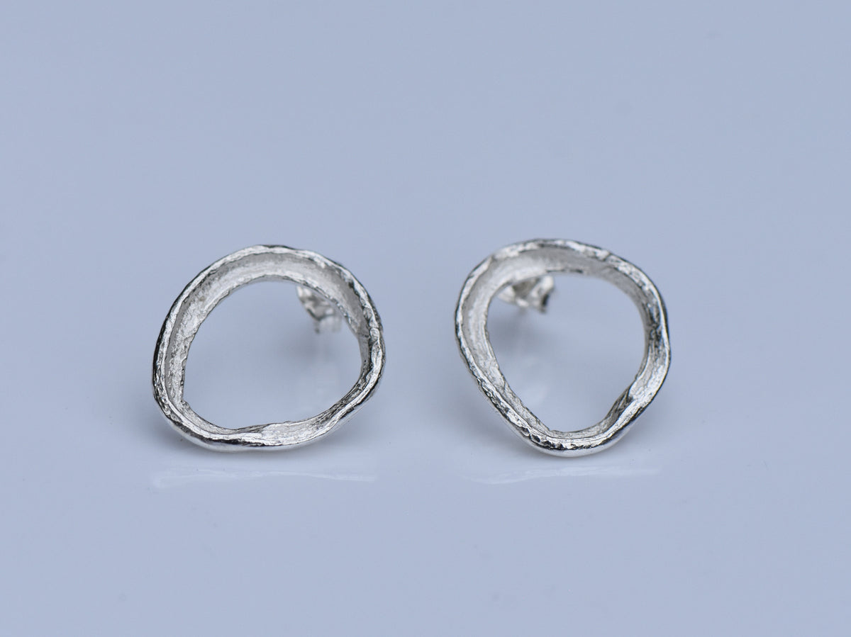 Corkscrew studs - silver