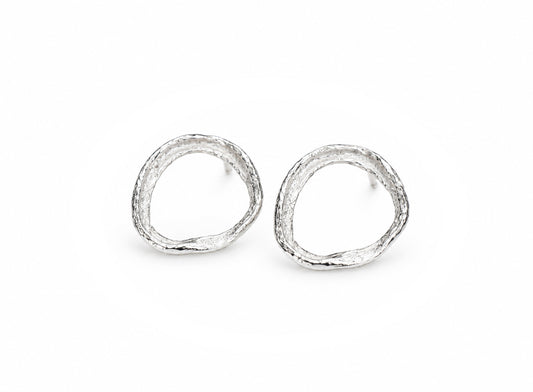 Corkscrew studs - silver