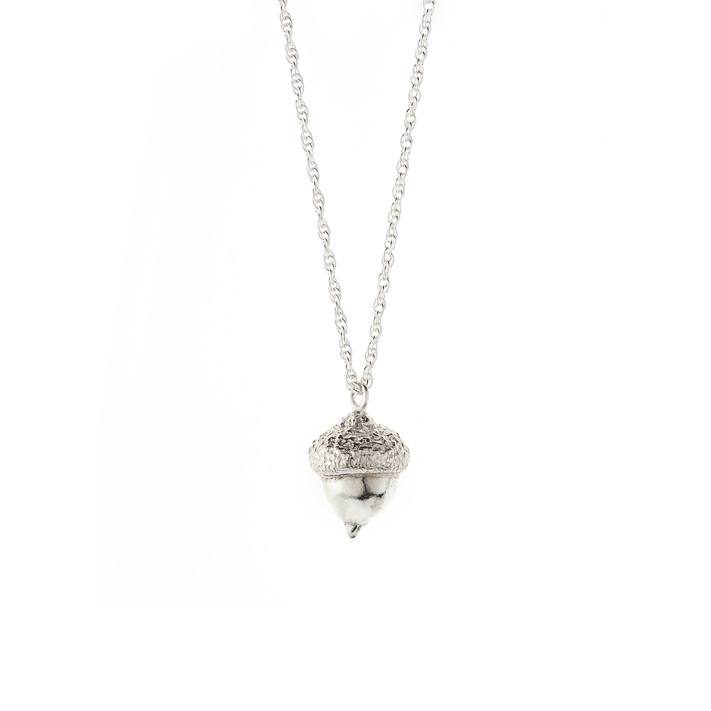 Silver Acorn Necklace