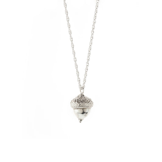 Silver Acorn Necklace