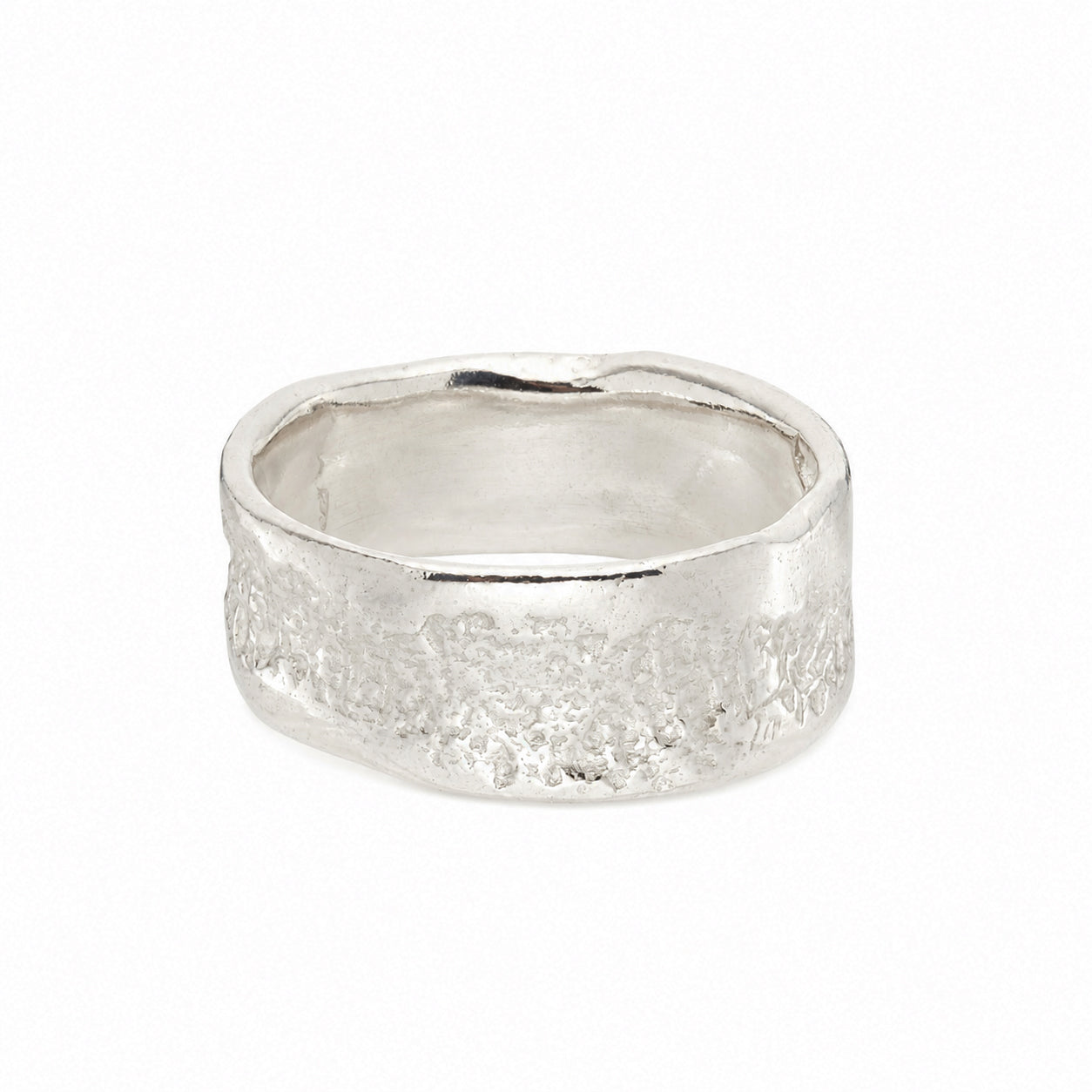 Reverse English Oak ring - silver
