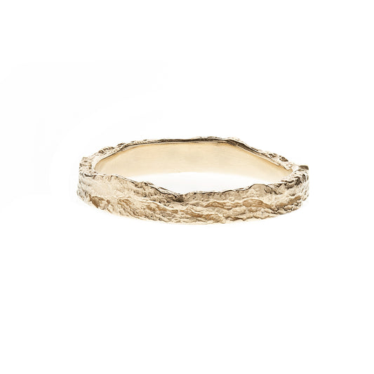 Skinny London Plane ring - 9ct gold
