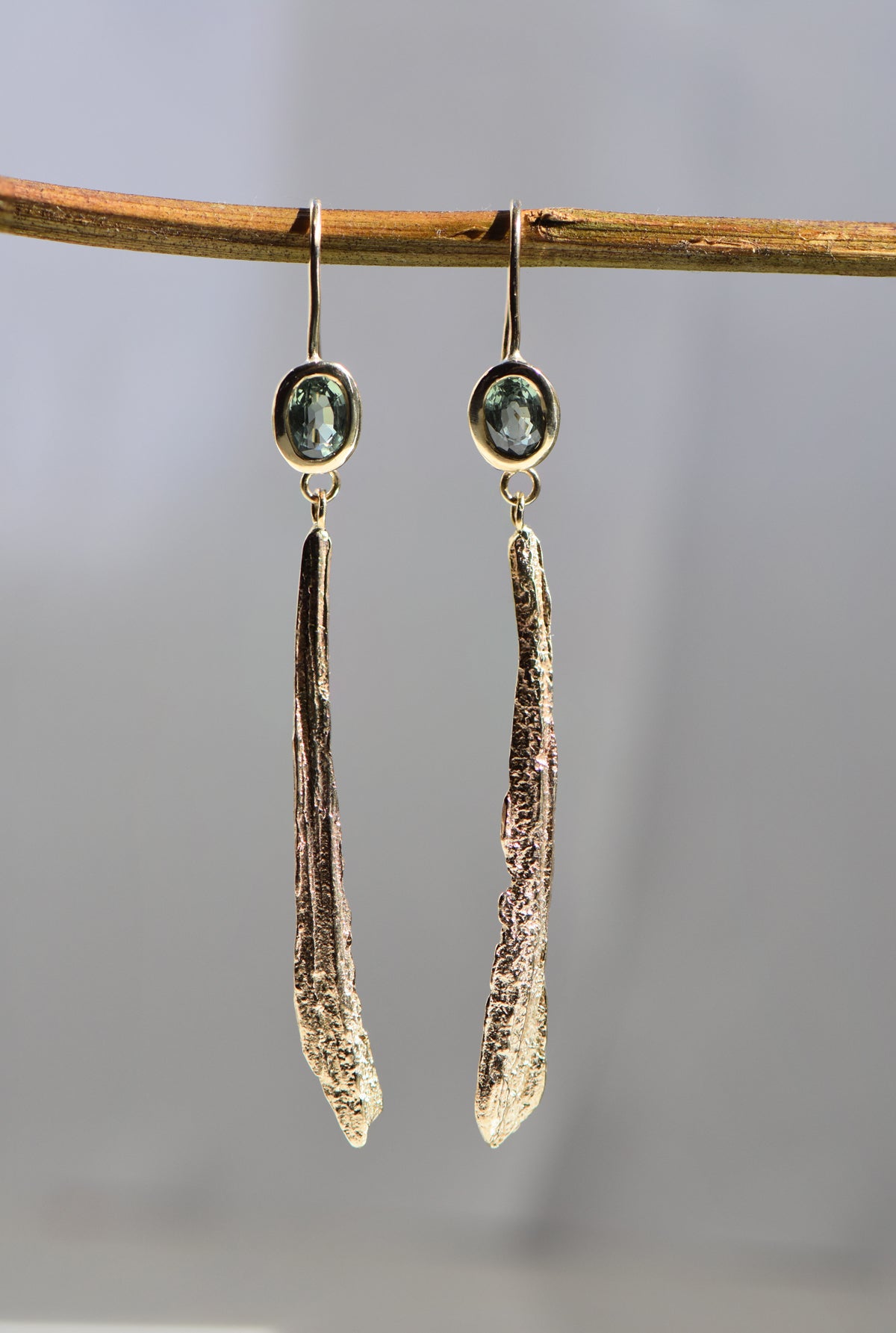 Sapphire Drop Earrings