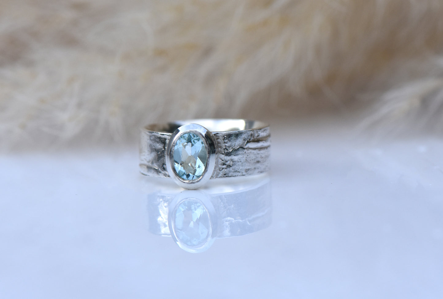 Silver Birch and Aquamarine