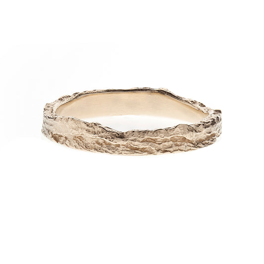 9ct Gold Skinny London Plane Ring