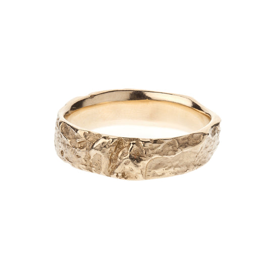 14ct Gold Subtle English Oak Band