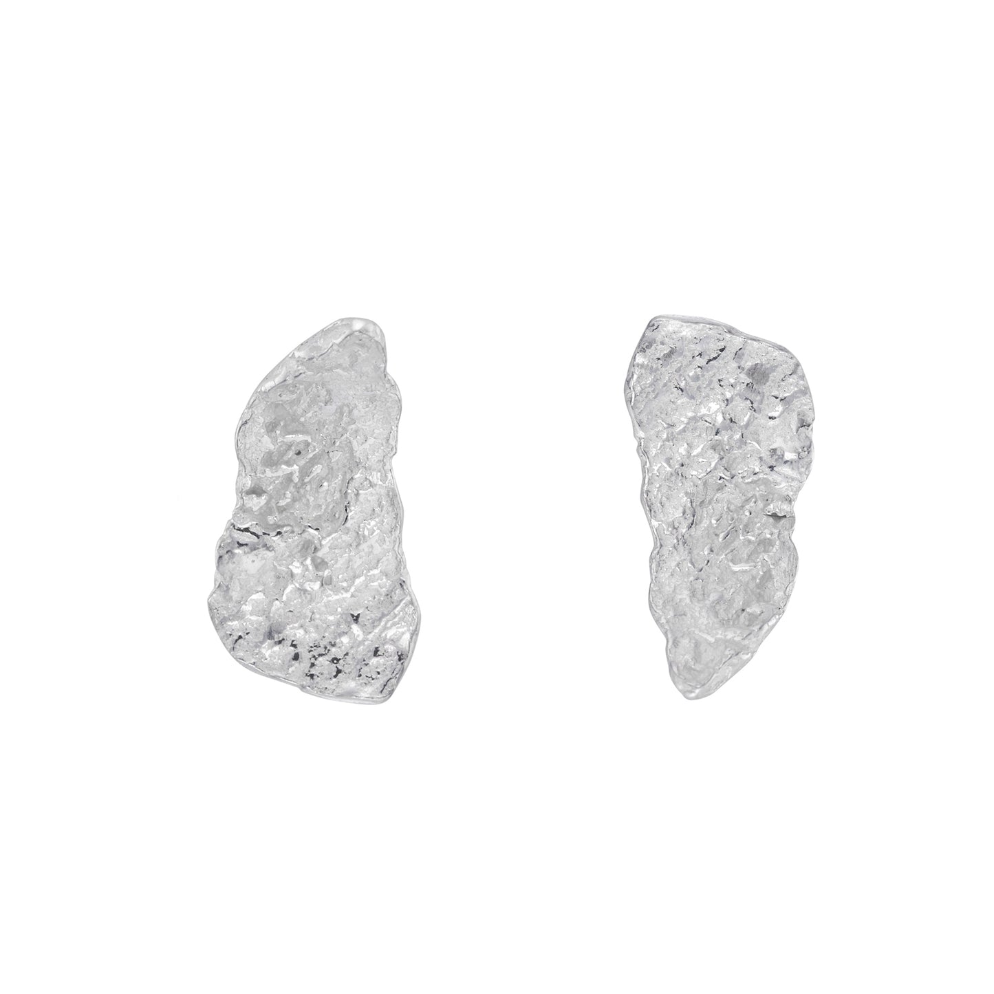 Silver London Plane Wisp Studs