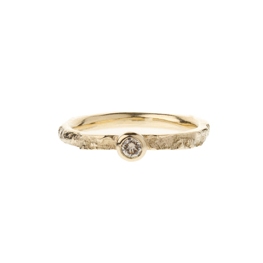 Skinny Hawthorn and Diamond Ring