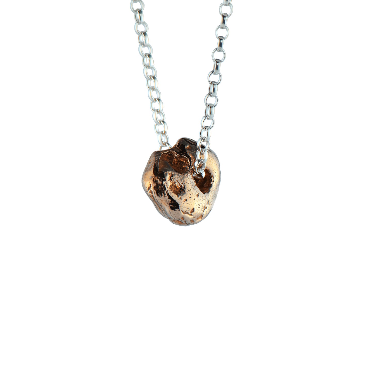 Bronze Pebble Necklace